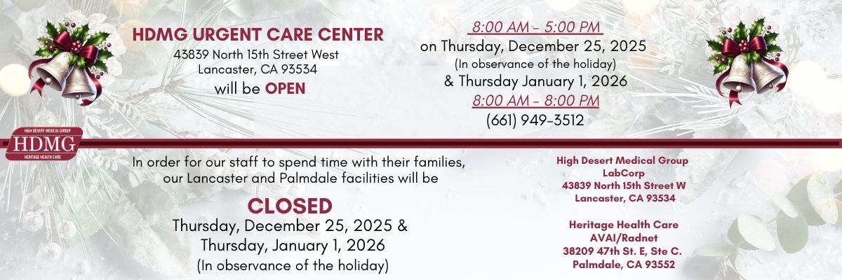 HDMG Holiday Hours